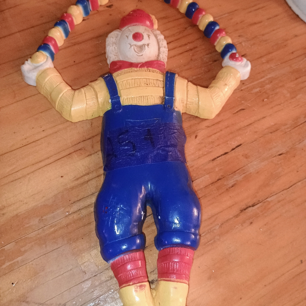 Colorful Clown Toy with Jump Rope